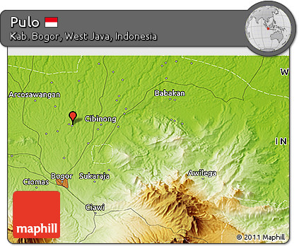 Physical 3D Map of Pulo