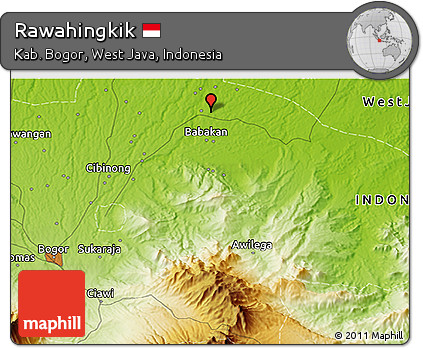 Physical 3D Map of Rawahingkik