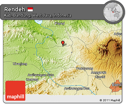 Physical 3D Map of Rendeh