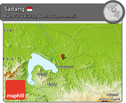 Physical 3D Map of Sadang