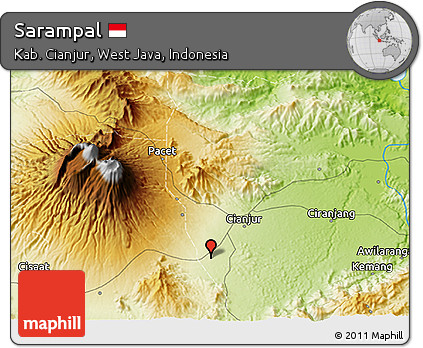 Physical 3D Map of Sarampal