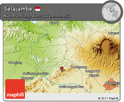 Physical 3D Map of Selajambe