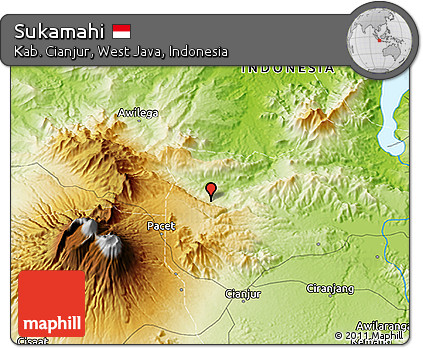Physical 3D Map of Sukamahi