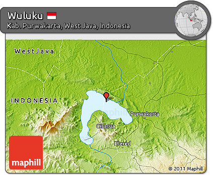 Physical 3D Map of Wuluku