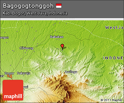 Physical 3D Map of Bagogogtonggoh