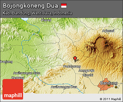 Physical 3D Map of Bojongkoneng Dua