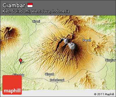 Physical 3D Map of Ciambar