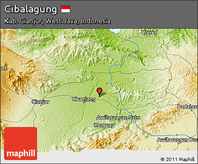 Physical 3D Map of Cibalagung