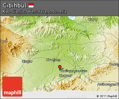 Physical 3D Map of Cibihbul