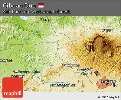 Physical 3D Map of Ciboao Dua