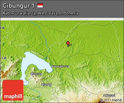 Physical 3D Map of Cibungur 1