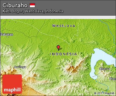 Physical 3D Map of Ciburaho