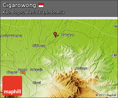 Physical 3D Map of Cigarowong