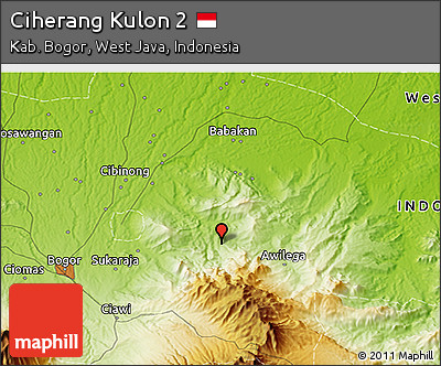 Physical 3D Map of Ciherang Kulon 2