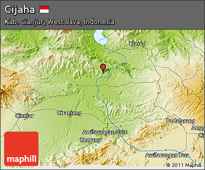 Physical 3D Map of Cijaha