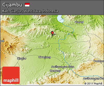 Physical 3D Map of Cijambu