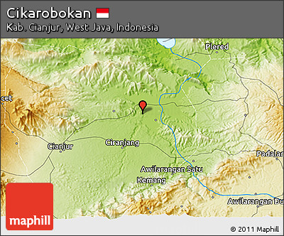 Physical 3D Map of Cikarobokan