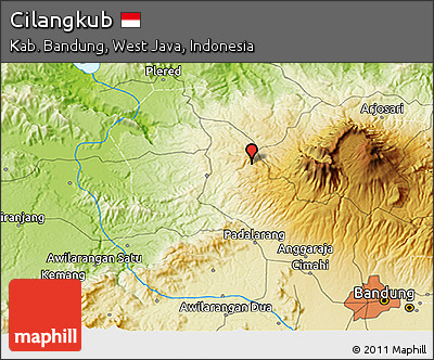 Physical 3D Map of Cilangkub