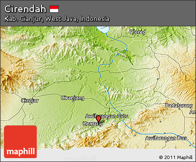 Physical 3D Map of Cirendah
