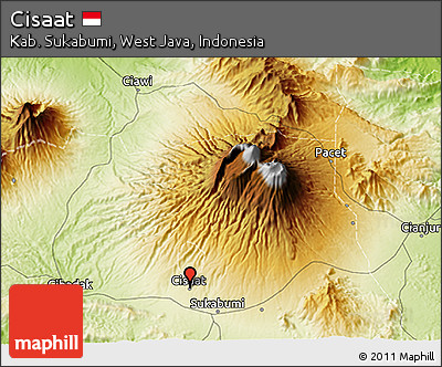 Physical 3D Map of Cisaat
