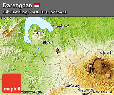 Physical 3D Map of Darangdan
