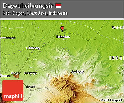 Physical 3D Map of Dayeuhcileungsir