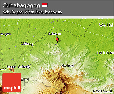 Physical 3D Map of Guhabagogog