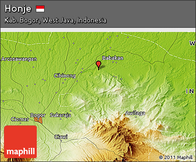 Physical 3D Map of Honje