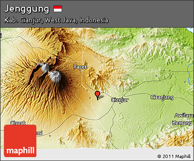 Physical 3D Map of Jenggung