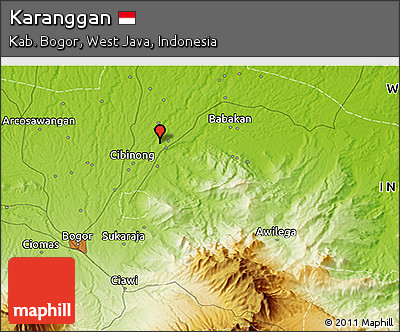 Physical 3D Map of Karanggan