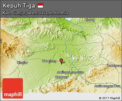 Physical 3D Map of Kepuh Tiga