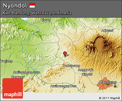 Physical 3D Map of Nyondol