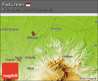 Physical 3D Map of Padurean