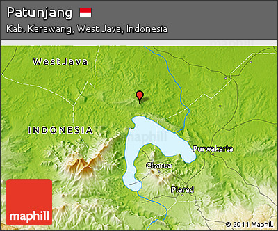 Physical 3D Map of Patunjang