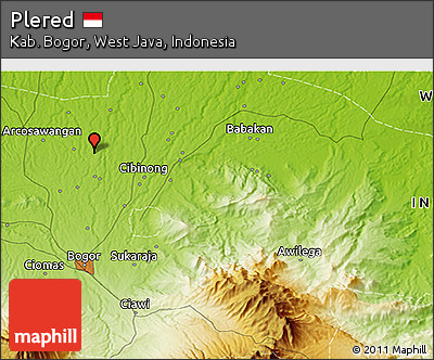 Physical 3D Map of Plered