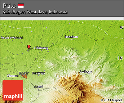 Physical 3D Map of Pulo