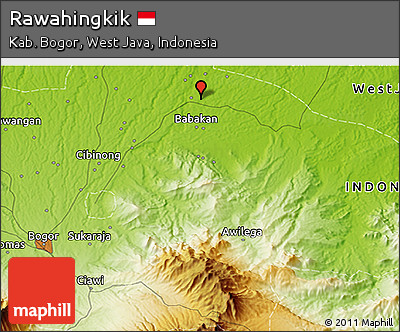 Physical 3D Map of Rawahingkik