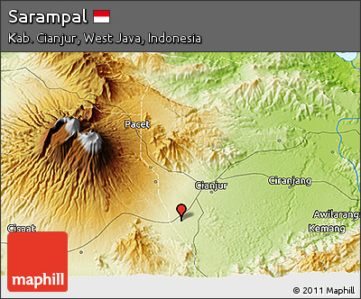 Physical 3D Map of Sarampal