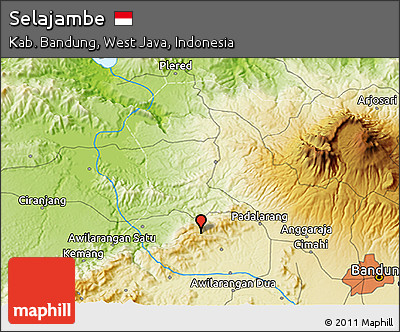 Physical 3D Map of Selajambe