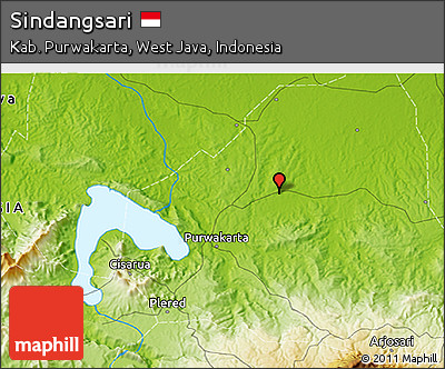 Physical 3D Map of Sindangsari