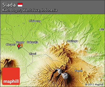 Physical 3D Map of Slada