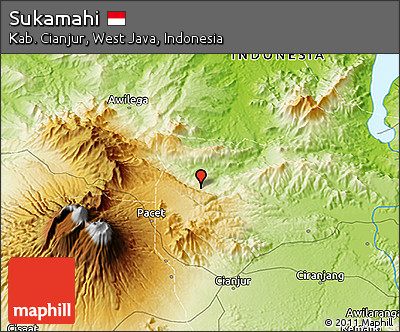 Physical 3D Map of Sukamahi