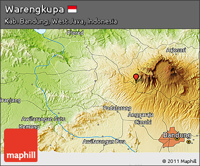 Physical 3D Map of Warengkupa