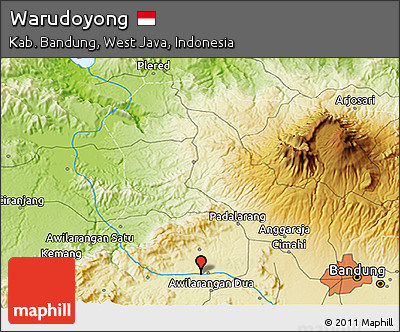 Physical 3D Map of Warudoyong