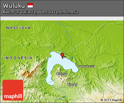 Physical 3D Map of Wuluku