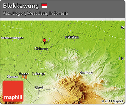 Physical 3D Map of Blokkawung