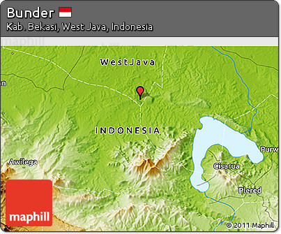 Physical 3D Map of Bunder