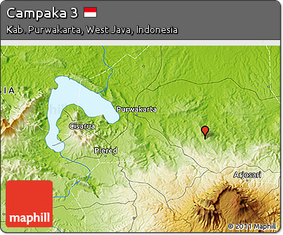 Physical 3D Map of Campaka 3