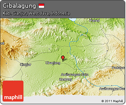 Physical 3D Map of Cibalagung
