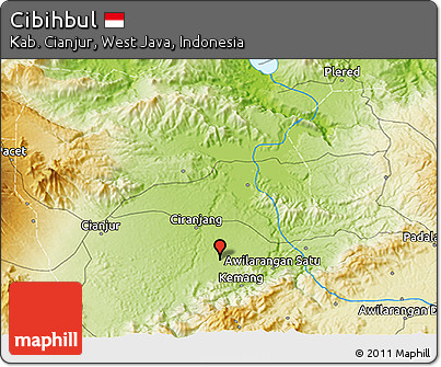 Physical 3D Map of Cibihbul